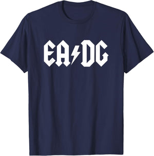 EADG 4 String Bass - Heavy Metal Style T-Shirt - T-Shirt | Navy