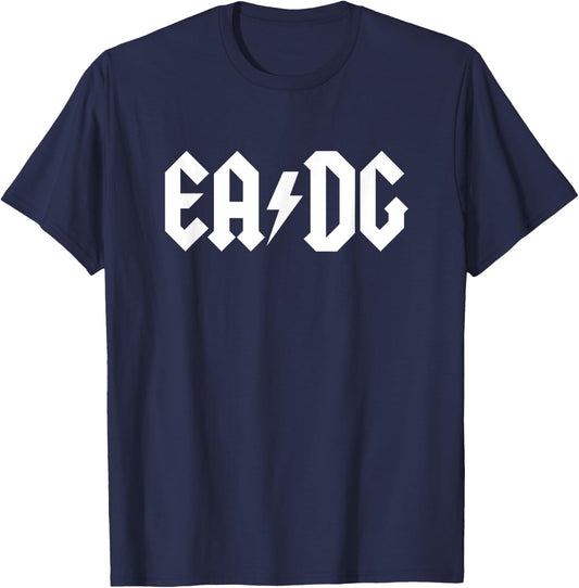 EADG 4 String Bass - Heavy Metal Style T-Shirt - T-Shirt | Navy