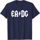 EADG 4 String Bass - Heavy Metal Style T-Shirt - T-Shirt | Navy