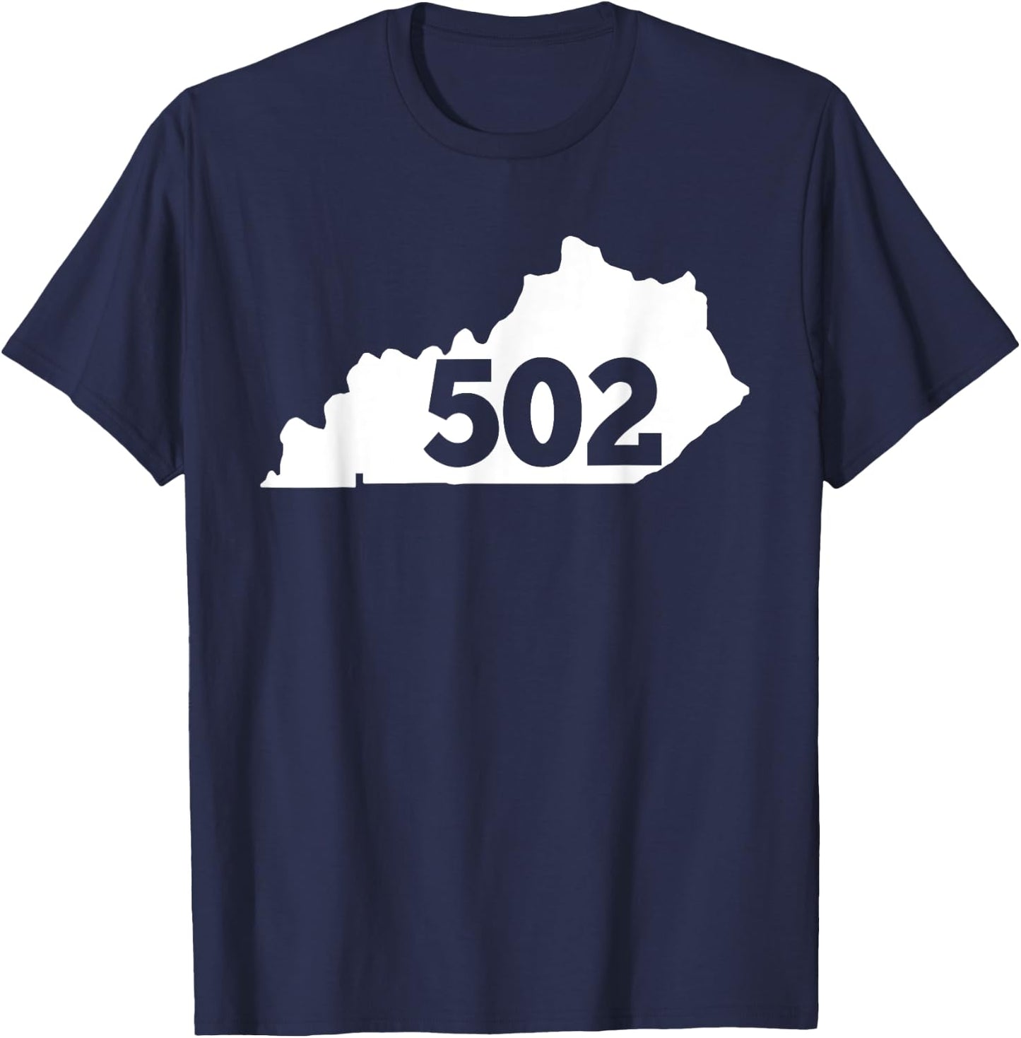 Kentucky 502 Area Code T-Shirt - T-Shirt | Navy