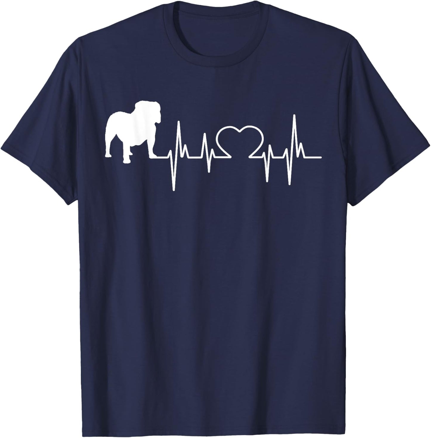 English Bulldog British Bulldog Women Girls Kids T-Shirt - T-Shirt | Navy