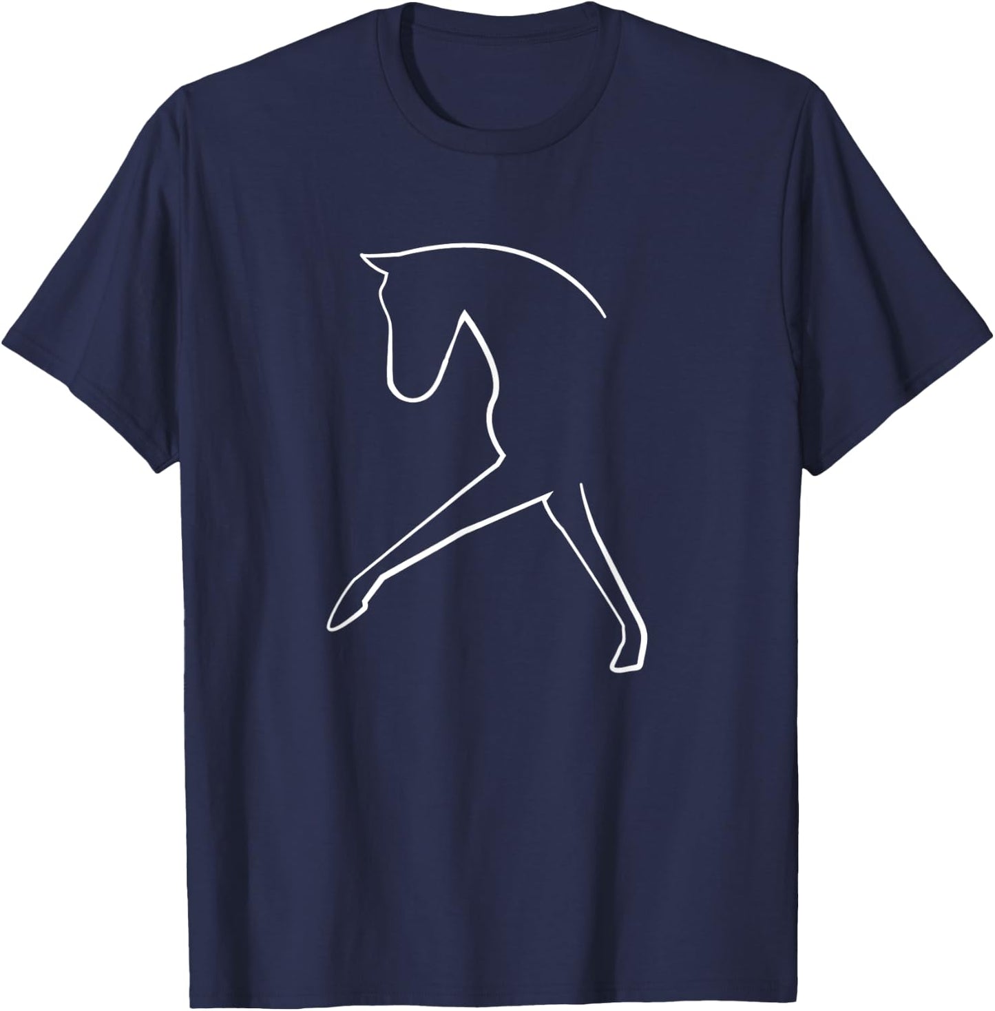 Dressage Horse Gift - Cute Dressage Horse T-Shirt - T-Shirt | Navy