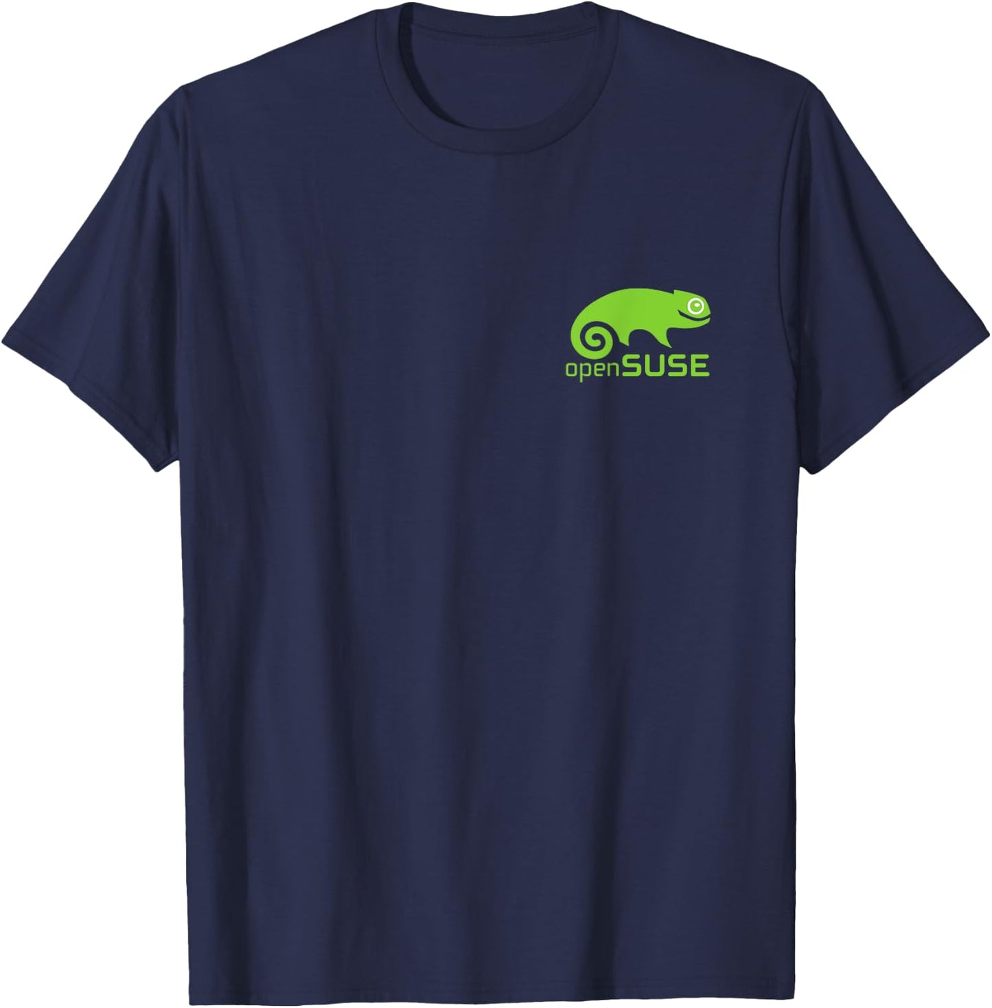 Linux openSUSE lover tagline & Logo Open Source Os T-Shirt - T-Shirt | Navy