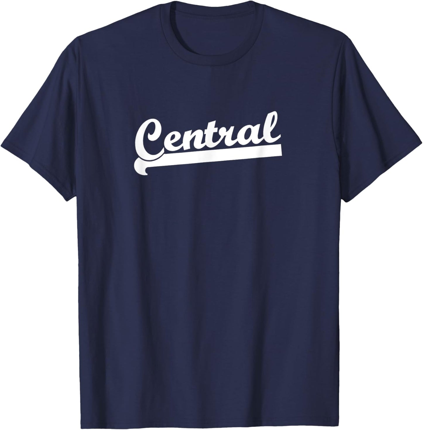 CENTRAL Sports Team Name Style T-Shirt - T-Shirt | Navy