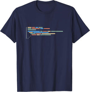 Code Block Theme T-Shirt - T-Shirt | Navy