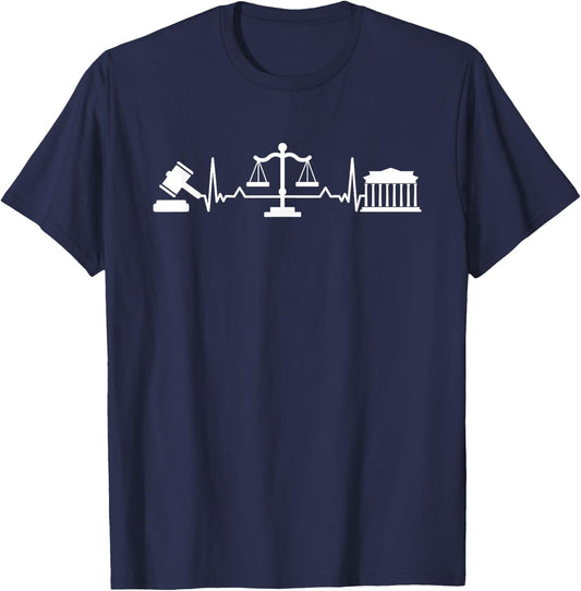 Lawyer Law Legal Criminal Prosecuting Defense Attorney T-Shirt - T-Shirt | Navy