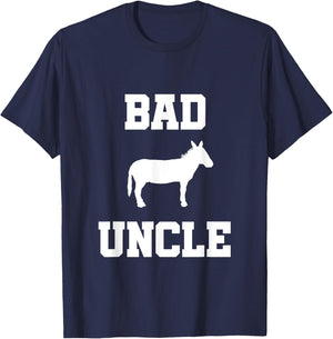 Bad ass Uncle funny Uncle gift T-Shirt - T-Shirt | Navy