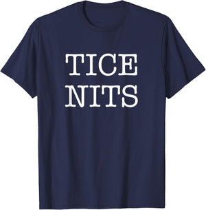 Naughty Pun Tice Nits T-Shirt - T-Shirt | Navy
