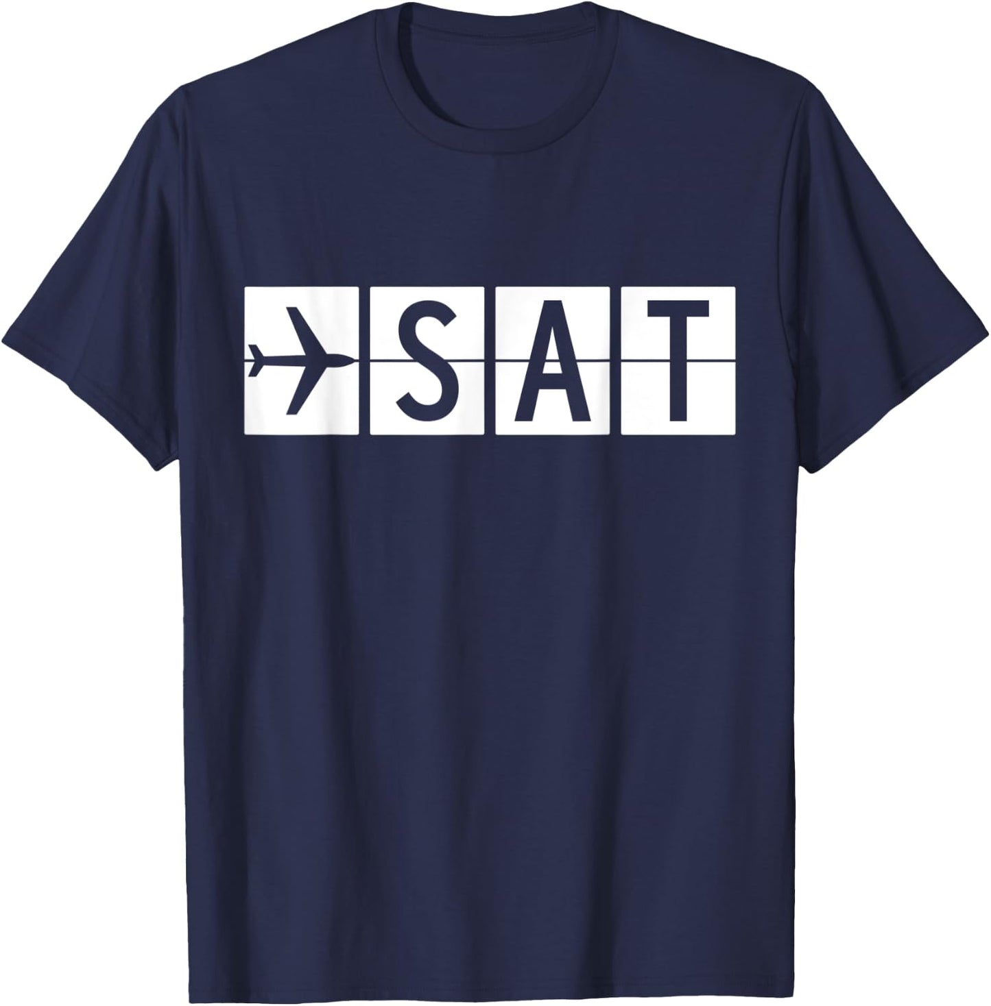 SAT San Antonio Texas Airport T-Shirt - T-Shirt | Navy
