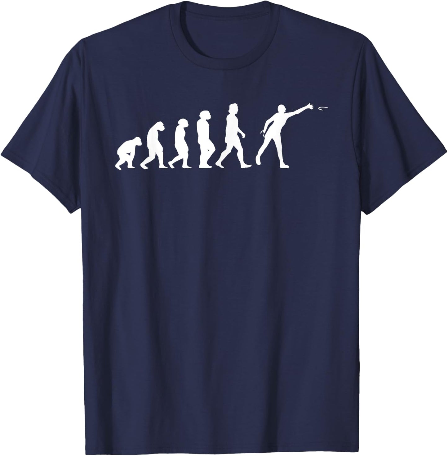 Evolution Horseshoe Pitching Game T-Shirt - T-Shirt | Navy