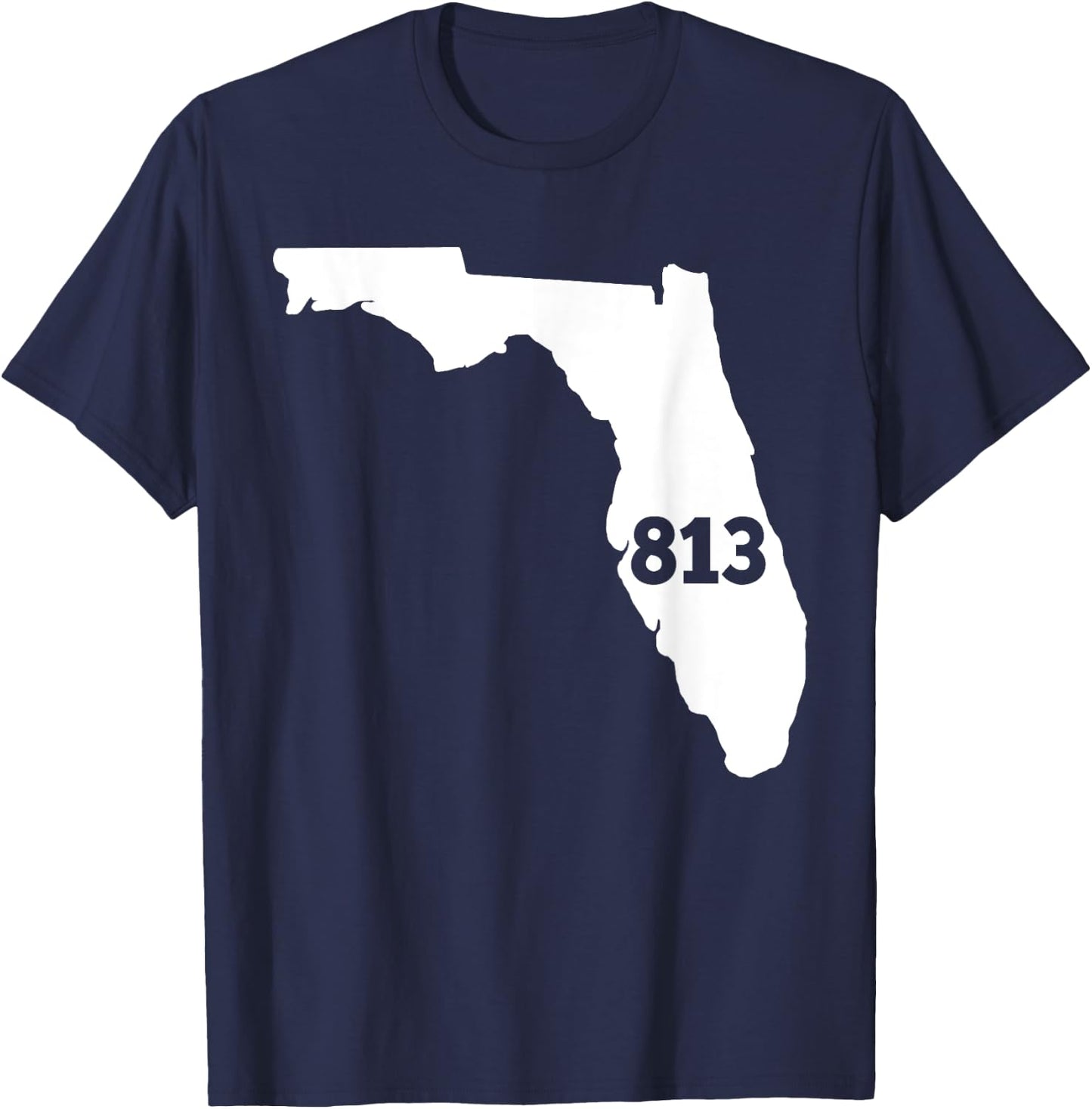 Florida 813 Area Code T-Shirt - T-Shirt | Navy