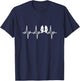Reflexology Reflexologist heartbeat massage love heart rate T-Shirt - T-Shirt | Navy