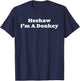 Hee Haw I'm A Donkey Funny Halloween Minimalist Costume T-Shirt - T-Shirt | Navy