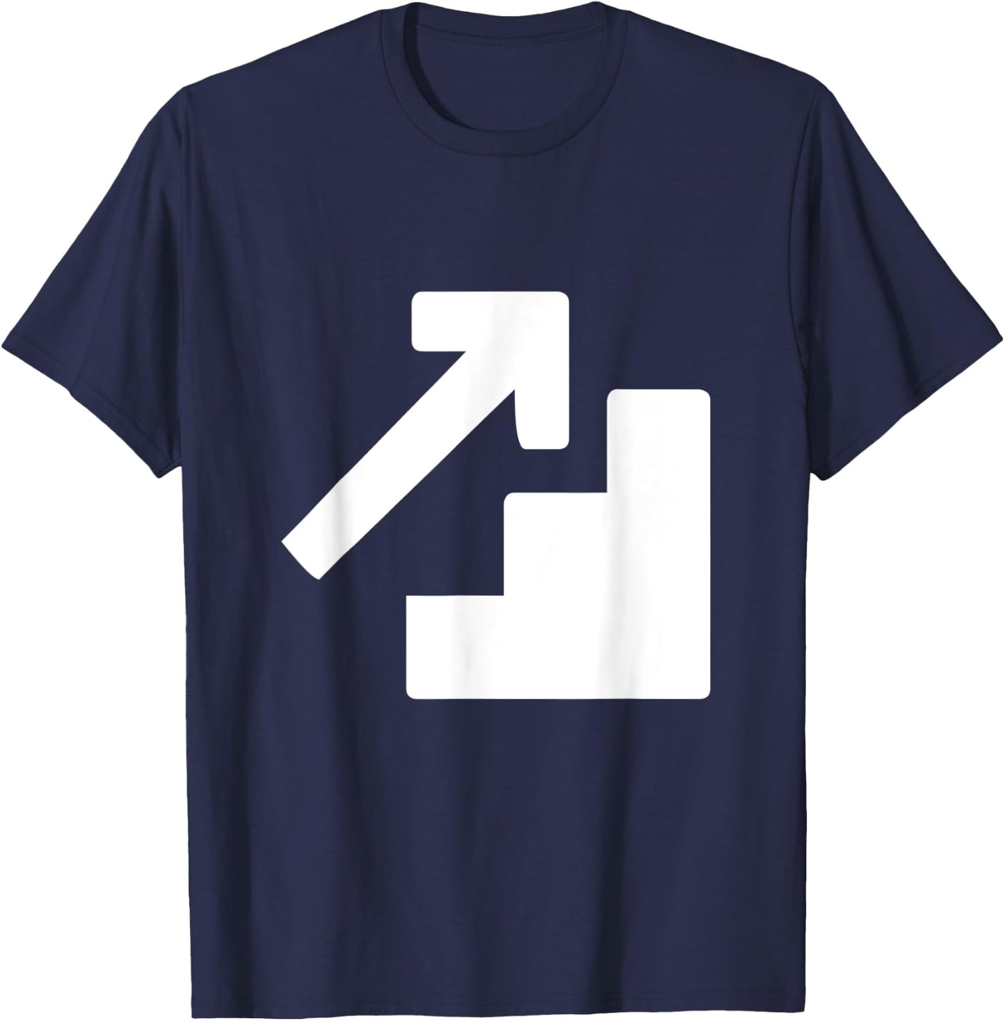 Stair Climb Exercise Tribute Workout T-Shirt - T-Shirt | Navy