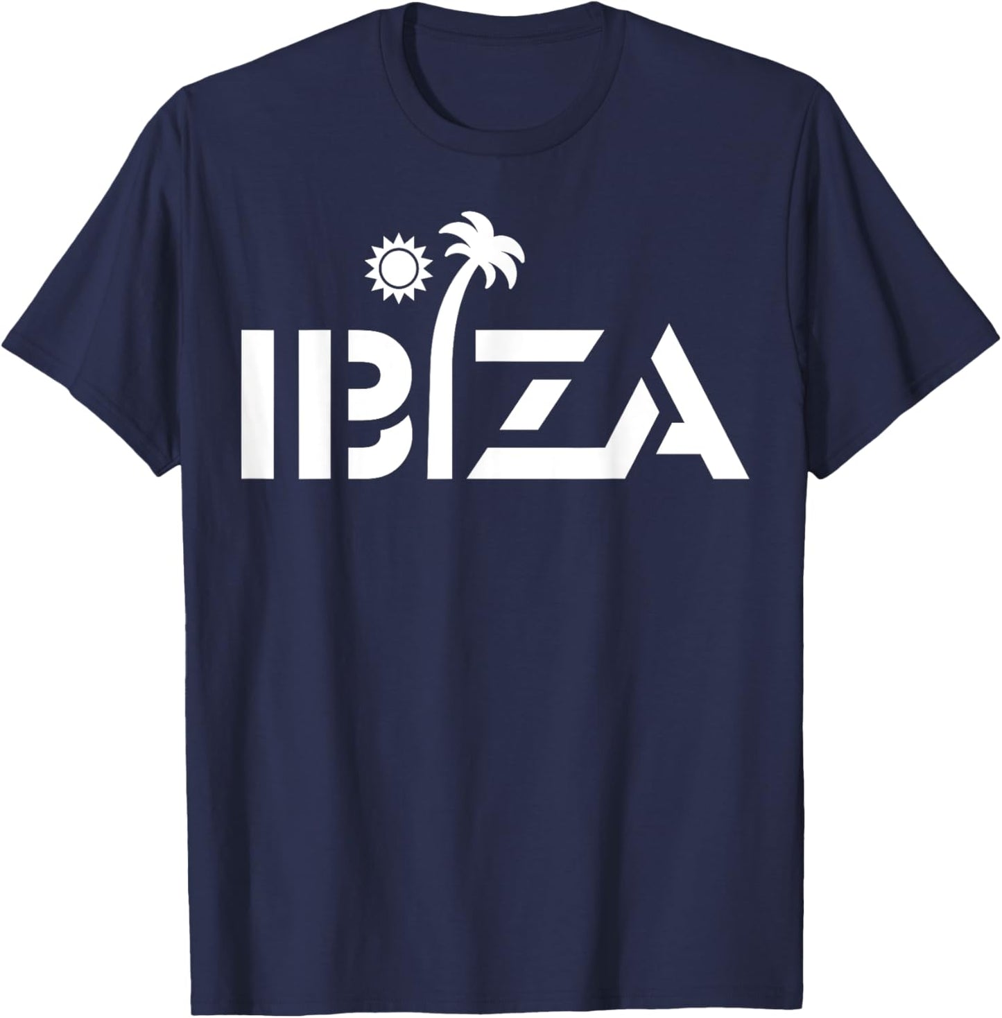 Ibiza Espana Beach Palm Tree Party Destination Gift Women Girls Kids T-Shirt - T-Shirt | Navy