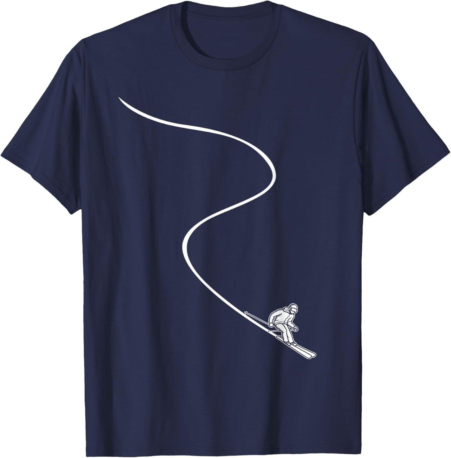 Ski Skiing - Skier T-Shirt - T-Shirt | Navy