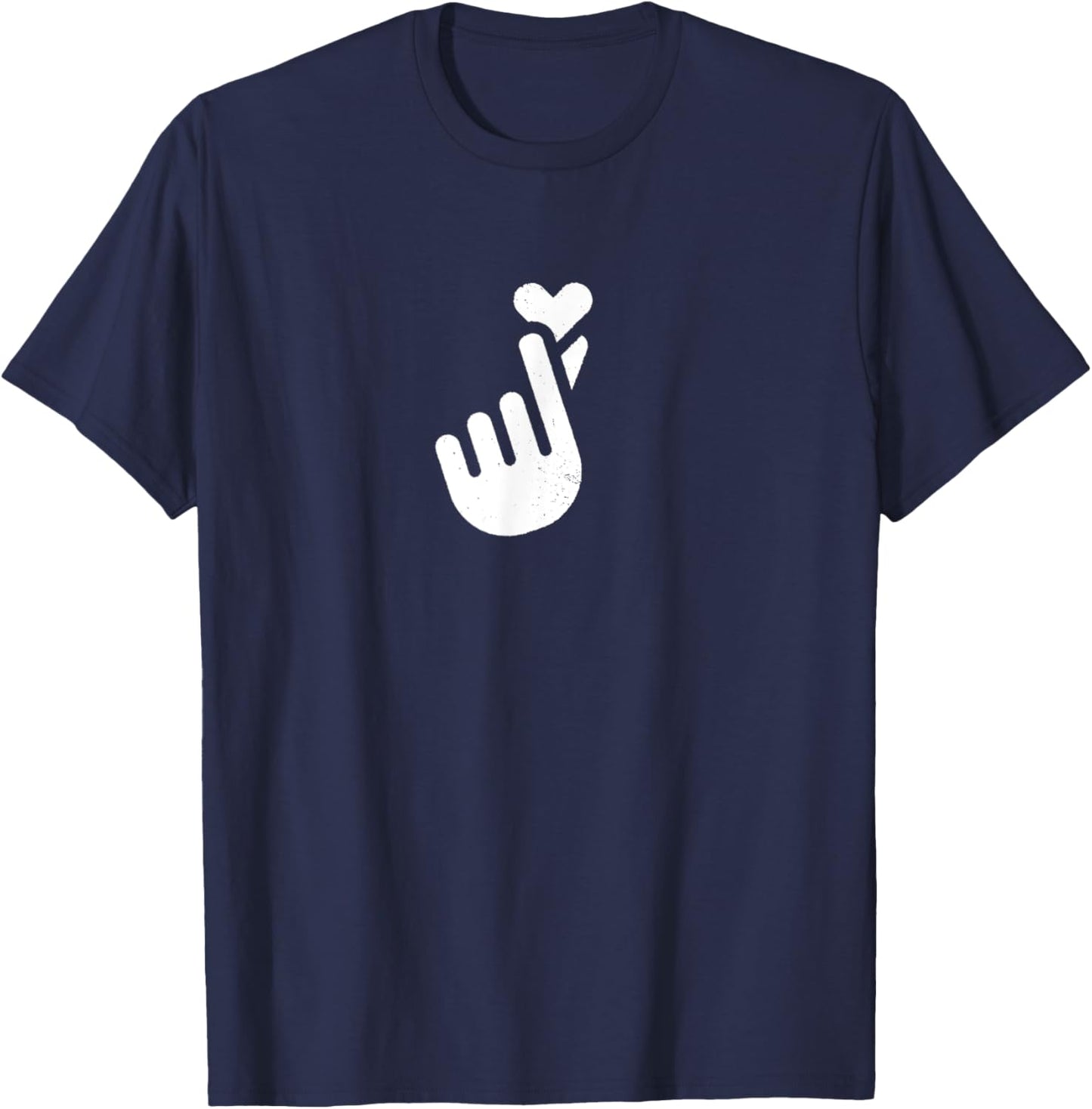 Finger Heart T-Shirt - T-Shirt | Navy