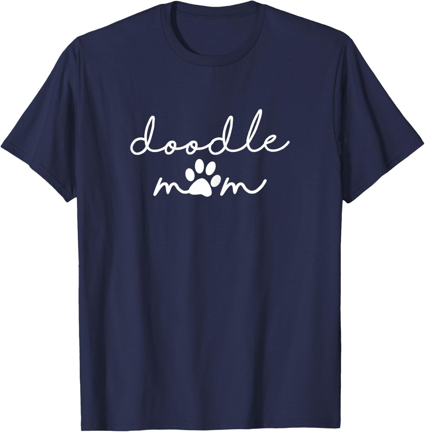 Golden Doodle Mom Mini Labradoodle Goldendoodle Pawprint T-Shirt - T-Shirt | Navy