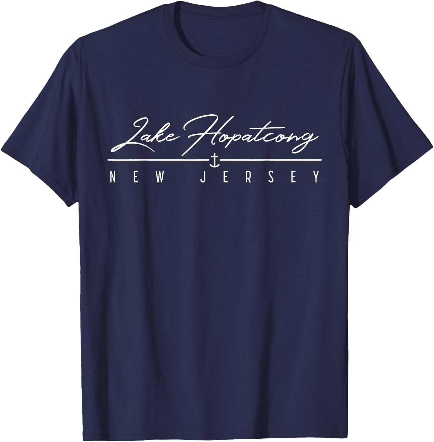 Lake Hopatcong NJ T-Shirt - T-Shirt | Navy
