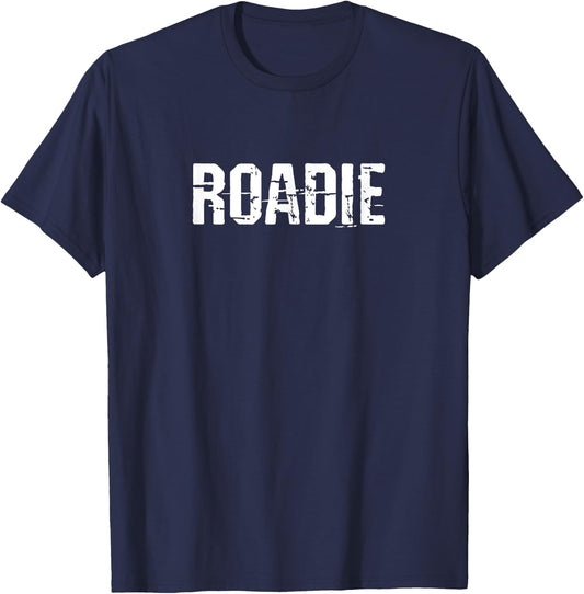 Roadie Musician Music Band Crew Retro Vintage Grunge T-Shirt - T-Shirt | Navy