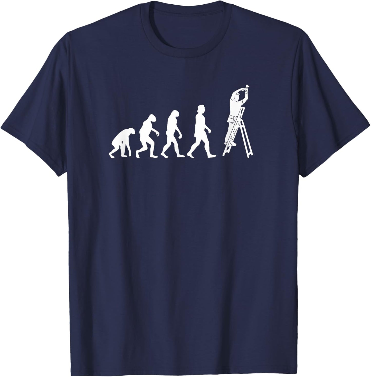 Evolution Electrician Electrical Engineering Engineer T-Shirt - T-Shirt | Navy