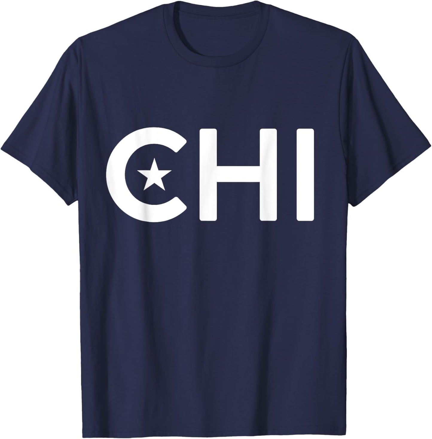 CHI - Chile Two Part Combo Design - Chilean Flag Part 1 T-Shirt - T-Shirt | Navy