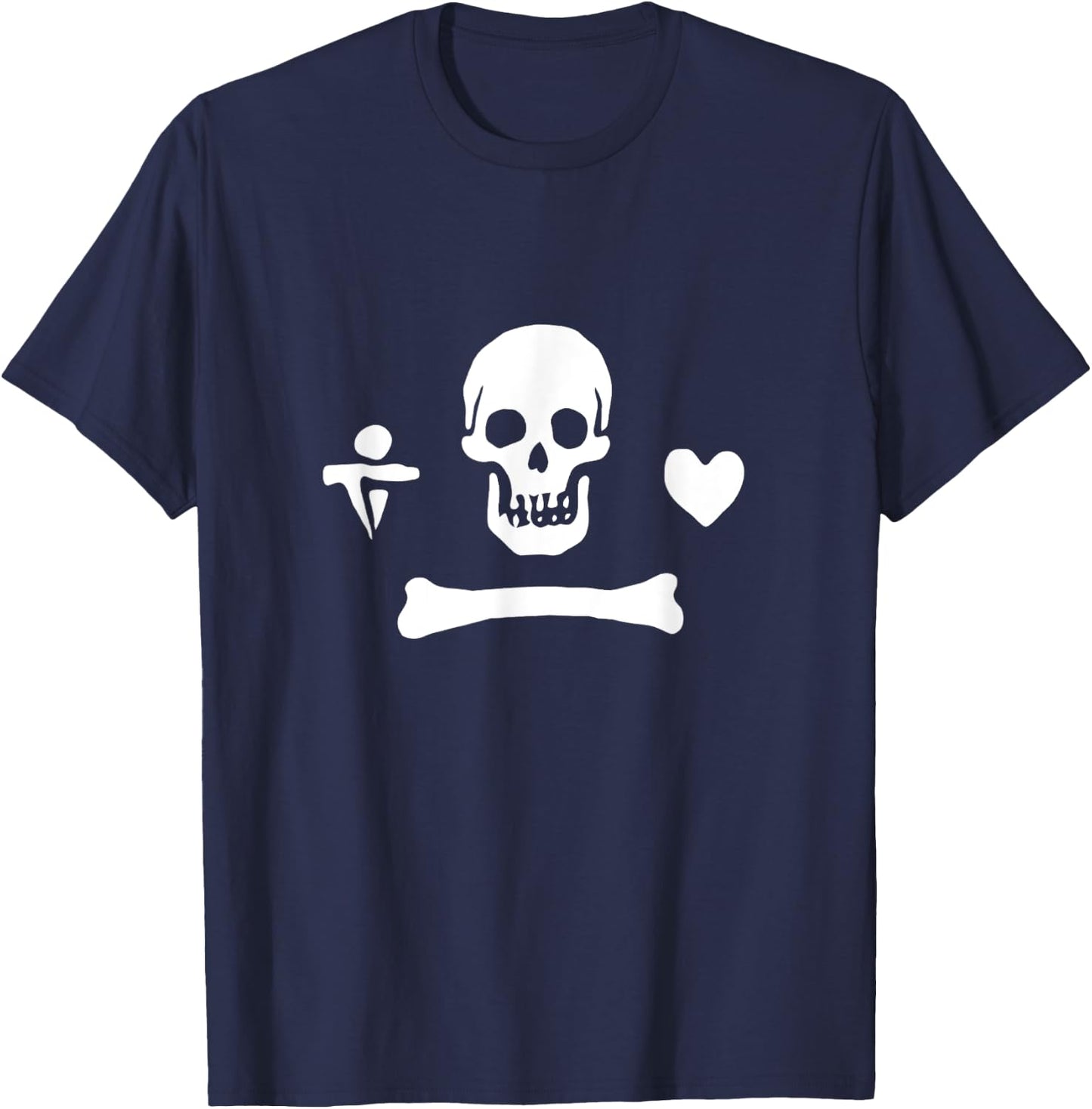 Stede Bonnet Pirate Flag T-Shirt - T-Shirt | Navy