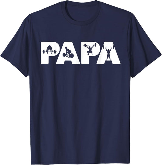 Weightlifting Dad Funny Dad Weightlifting Dad T-Shirt - T-Shirt | Navy