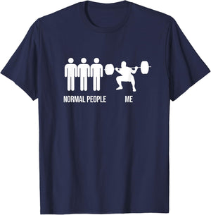 Funny Gym Workout Fitness Bodybuilding Sports Weightlifters T-Shirt - T-Shirt | Navy