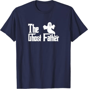 The Ghost Father - Funny Halloween Ghost Dad T-Shirt - T-Shirt | Navy