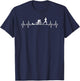 Cool Triathlon Art Women Triathlete Endurance Sport T-Shirt - T-Shirt | Navy