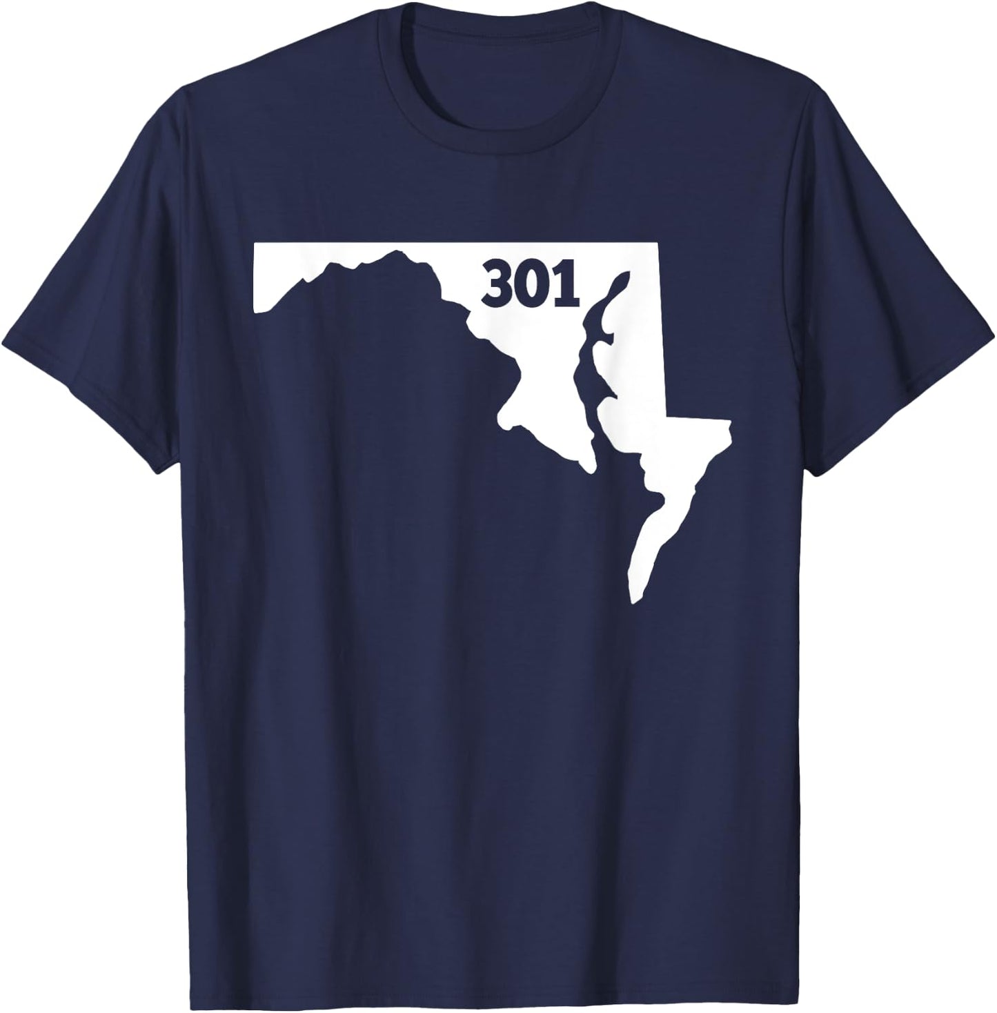 Maryland 301 Area Code T-Shirt - T-Shirt | Navy