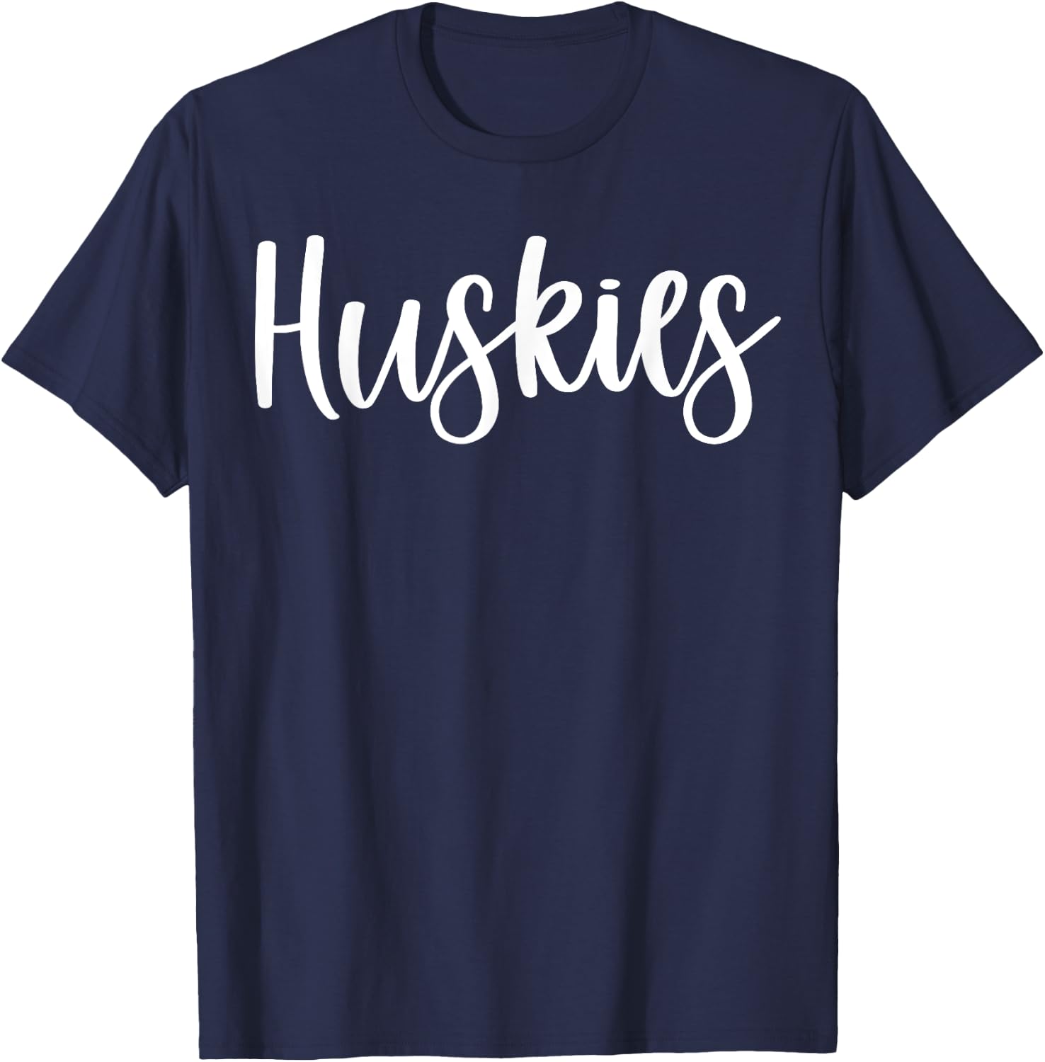 Huskies School Spirit Team Mascot Game Night T-Shirt - T-Shirt | Navy
