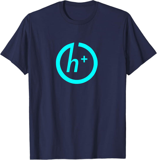 Transhuman Singularity Humanity's Cyborg Future T-Shirt - T-Shirt | Navy