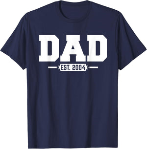 Dad 2004 Dad Established 2004 T-Shirt - T-Shirt | Navy