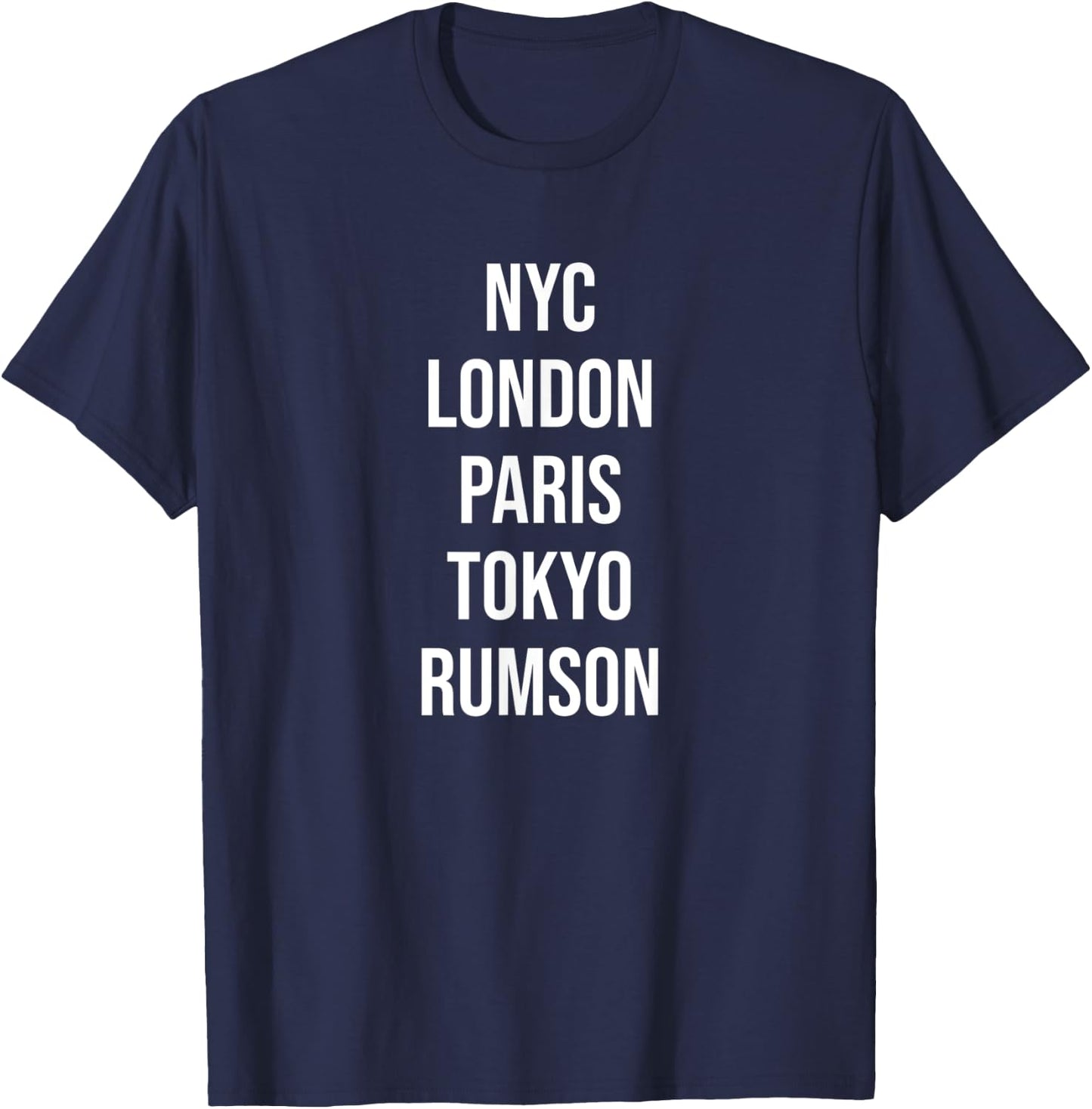 Funny Rumson NJ New Jersey Souvenir T-Shirt - T-Shirt | Navy