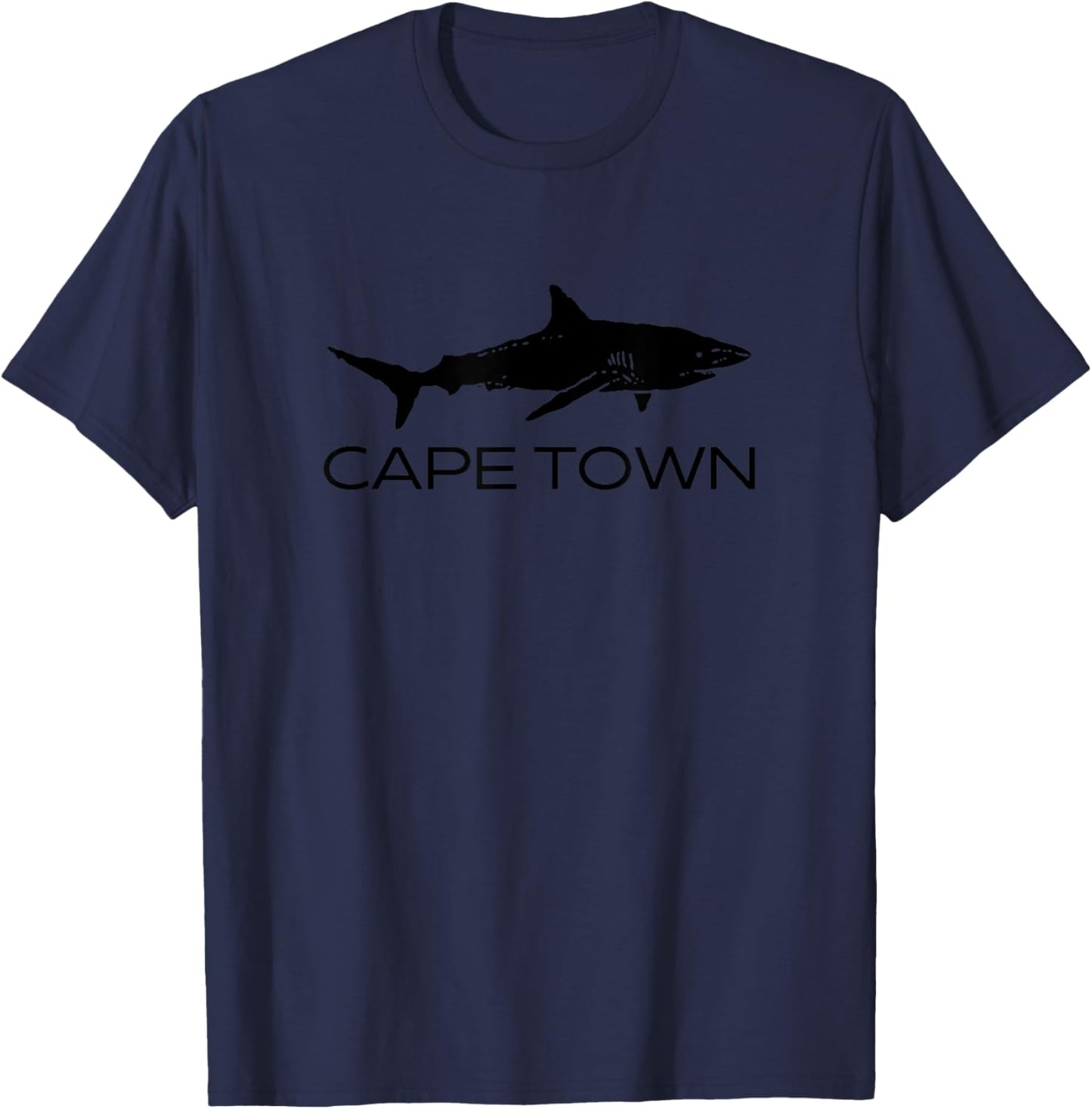 Cape Town South Africa Shark | Cape Town Shark Gift T-Shirt - T-Shirt | Navy