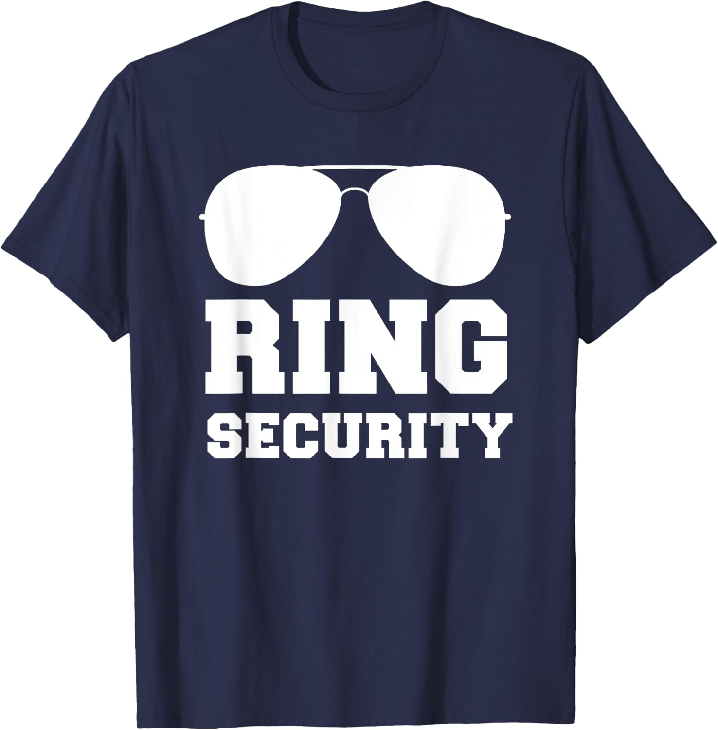 Ring Security Shirt | Ring Bearer Boys Wedding Party T-Shirt - T-Shirt | Navy