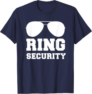 Ring Security Shirt | Ring Bearer Boys Wedding Party T-Shirt - T-Shirt | Navy