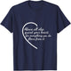 Above All Else Guard Your Heart Proverbs 4:23 Verse T-Shirt - T-Shirt | Navy