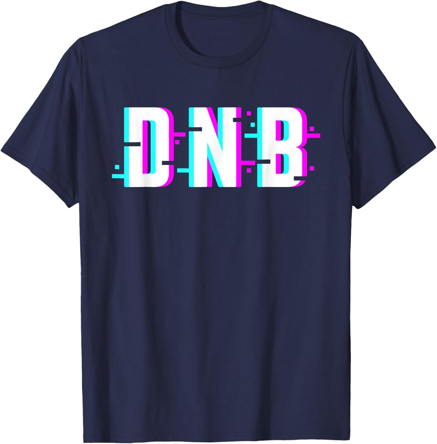 DNB | Drum and Bass EDM Music T-Shirt - T-Shirt | Navy