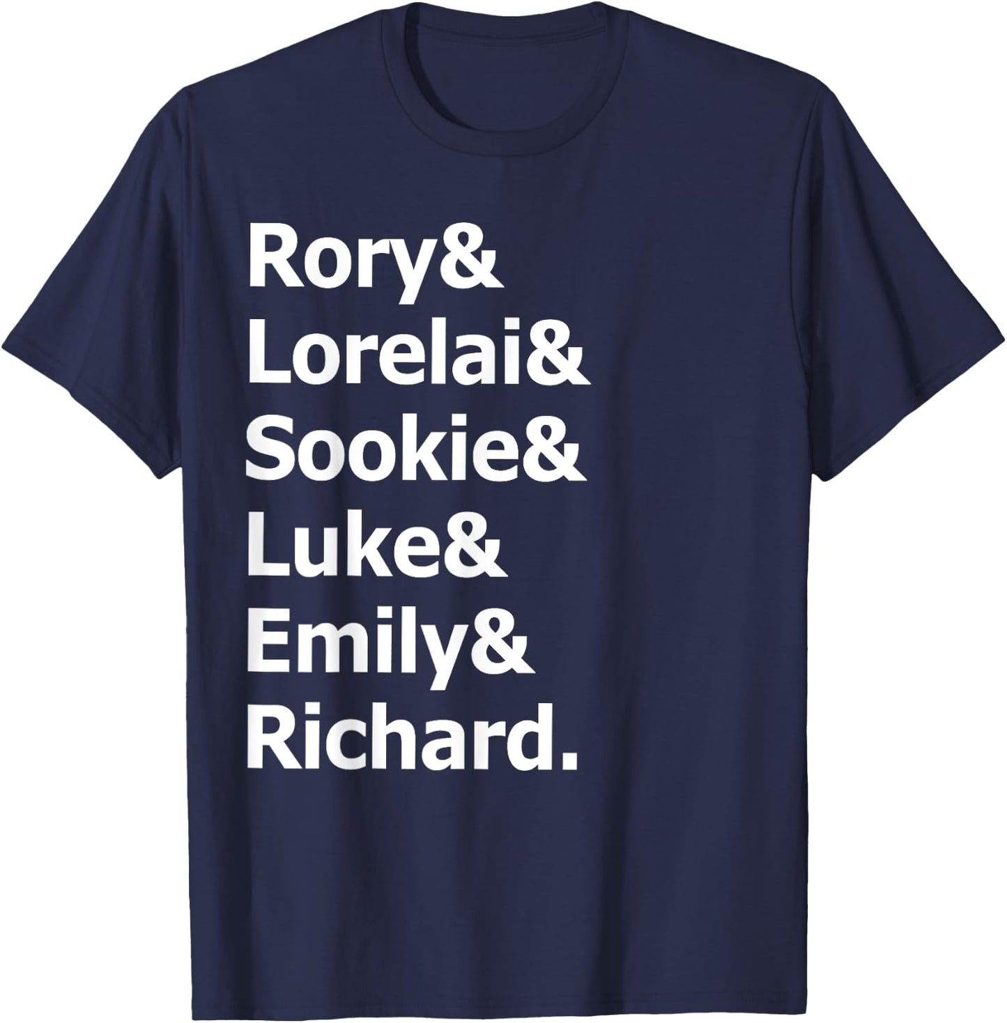 Rory and Lorelai and Sookie and Luke and Emily and Richard T-Shirt - T-Shirt | Navy