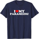I Love My Paramedic T-Shirt - T-Shirt | Navy