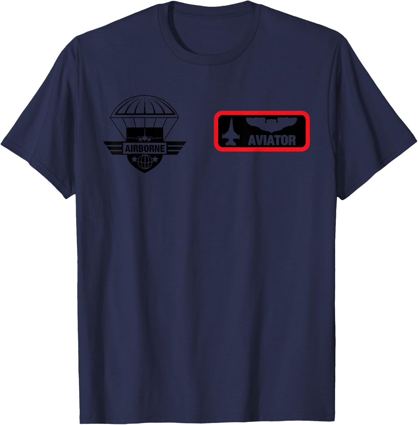 Military Aviator Jet Fighter Pilot Halloween Costume Idea T-Shirt - T-Shirt | Navy