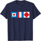 Funny WTF Sailing Nautical Flag Alphabet T-Shirt - T-Shirt | Navy