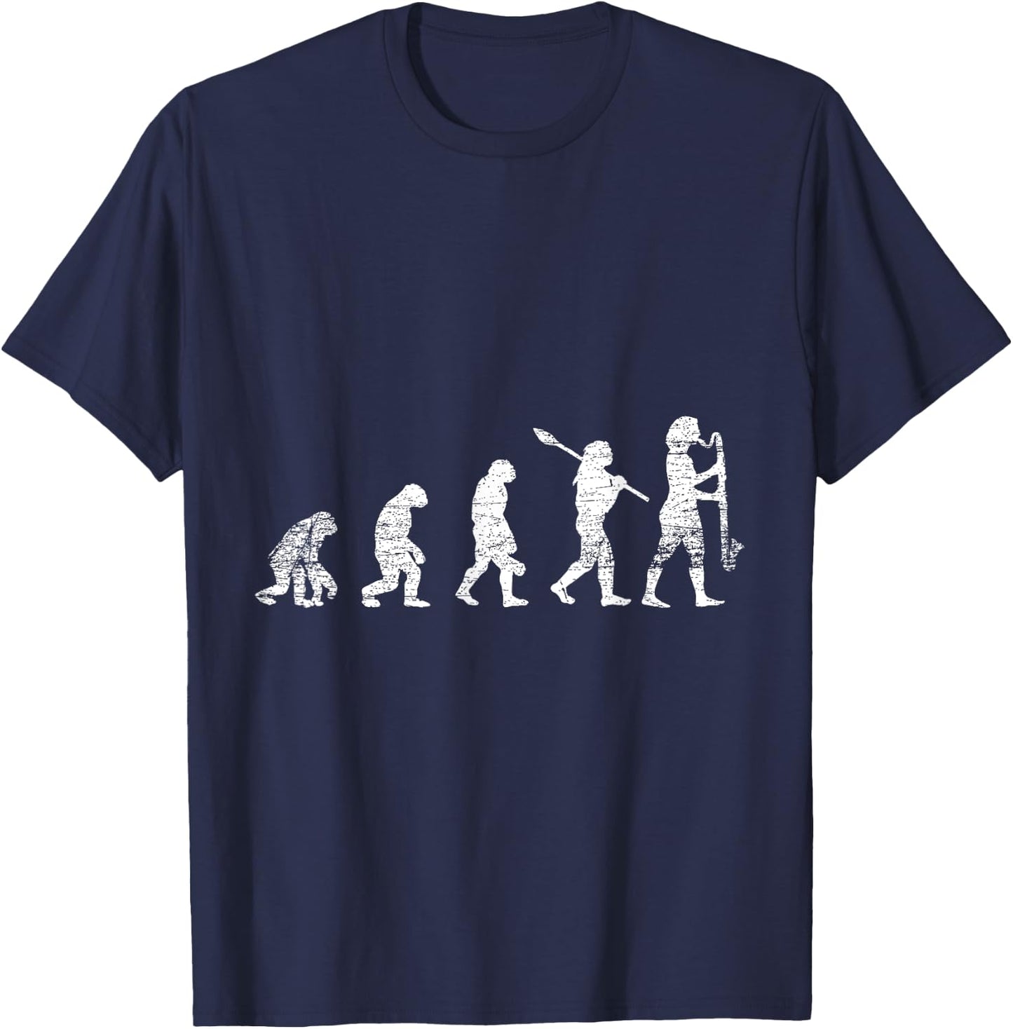 Evolution Bass Clarinet - Marching Band Music Shirt T-Shirt - T-Shirt | Navy