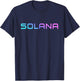 Colorful Solana SOL Crypto Blockchain Logo for Solana Hodler T-Shirt - T-Shirt | Navy