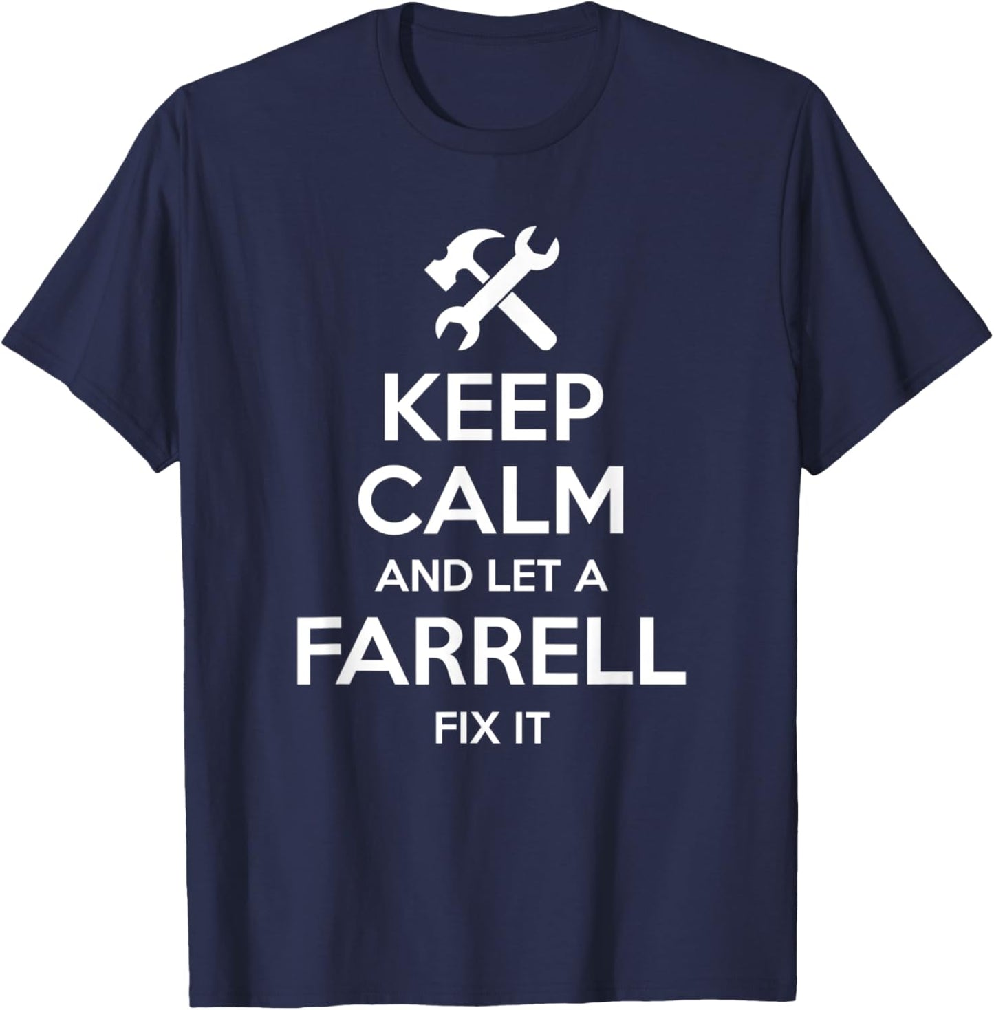 FARRELL Funny Surname Birthday Family Tree Reunion Gift T-Shirt - T-Shirt | Navy