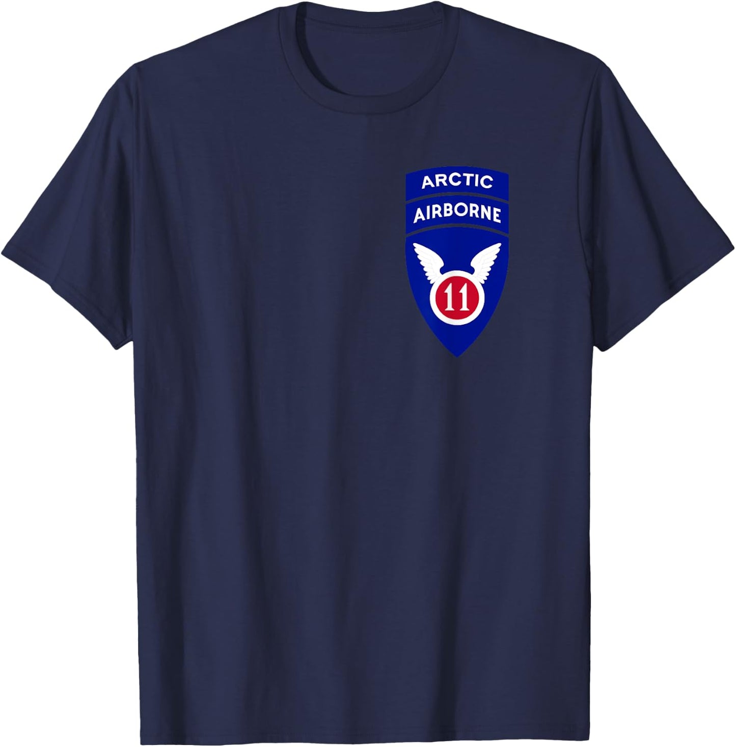 11th Airborne Division Patch - Arctic Angels T-Shirt - T-Shirt | Navy