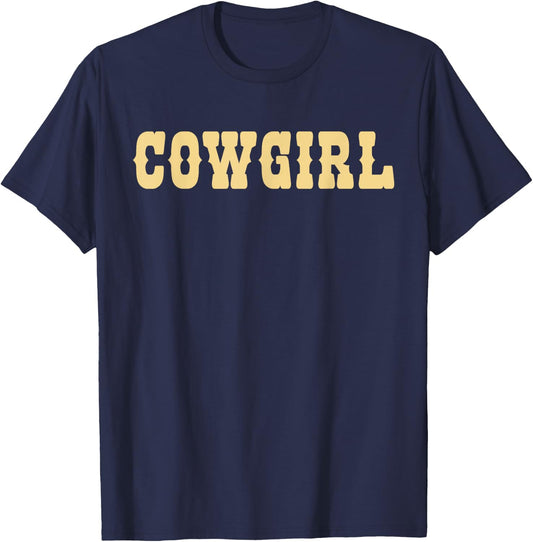 Cowgirl Brown Cowgirl T-Shirt - T-Shirt | Navy